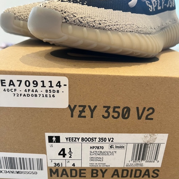 Yeezy Boost 350 V2 Slate (NEW) - Picture 2 of 4